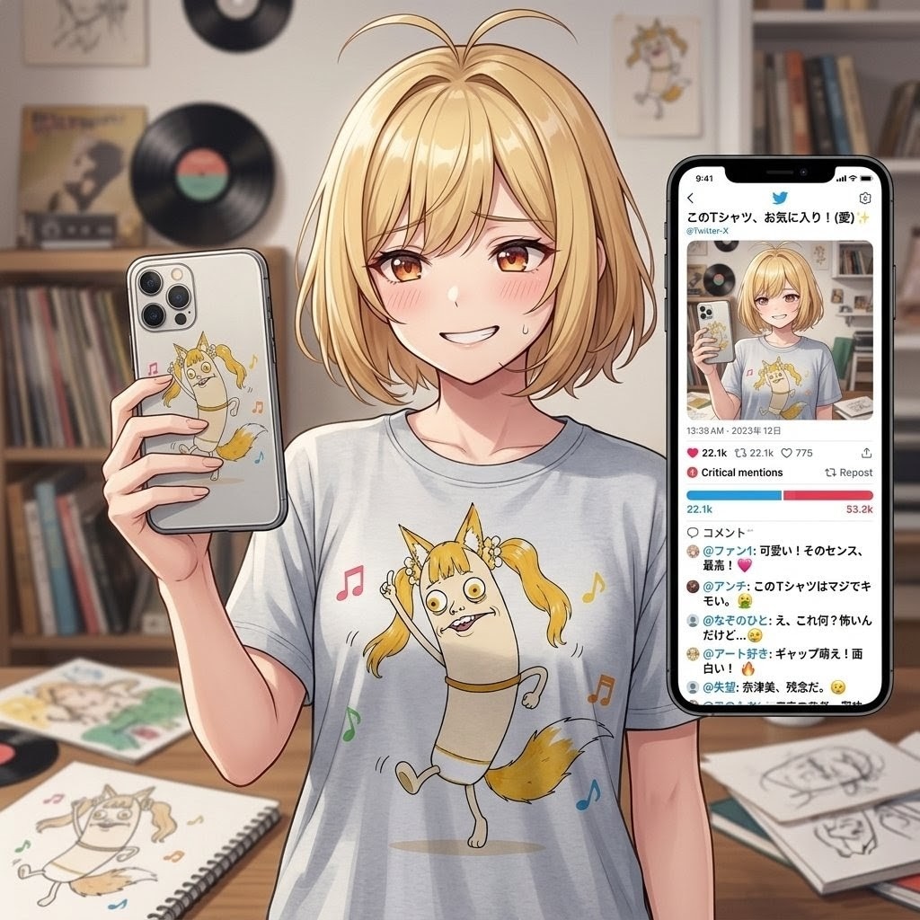 賛否両論のナツミのセンス