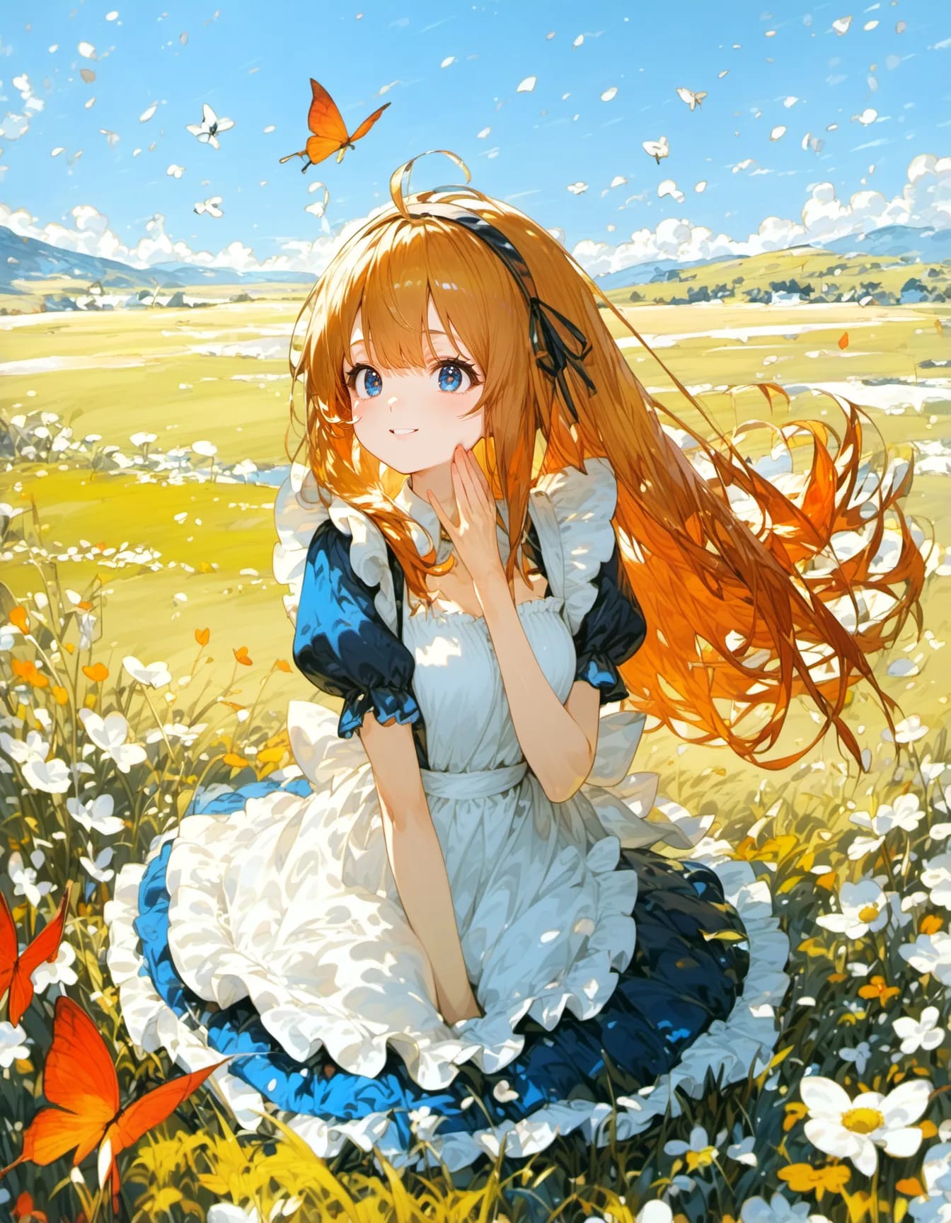 Daydream in the Meadow | の人気AIイラスト・グラビア