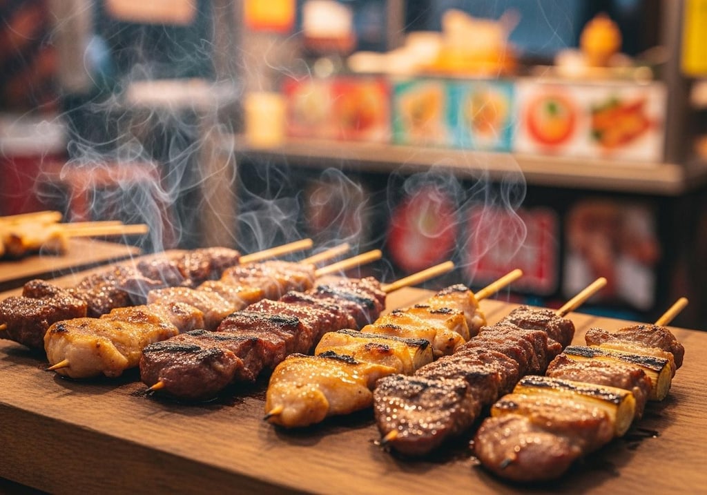 アジアの屋台で