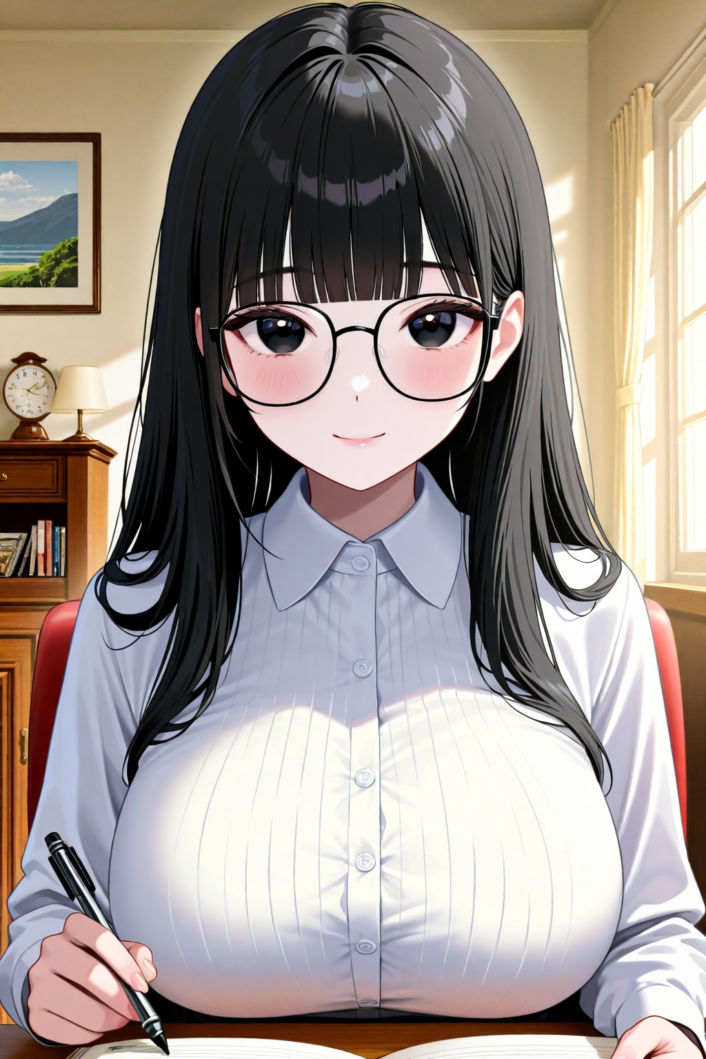 絵本を作るサキちゃん