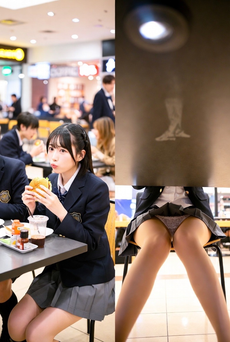 ショッピンモールのパンチラ