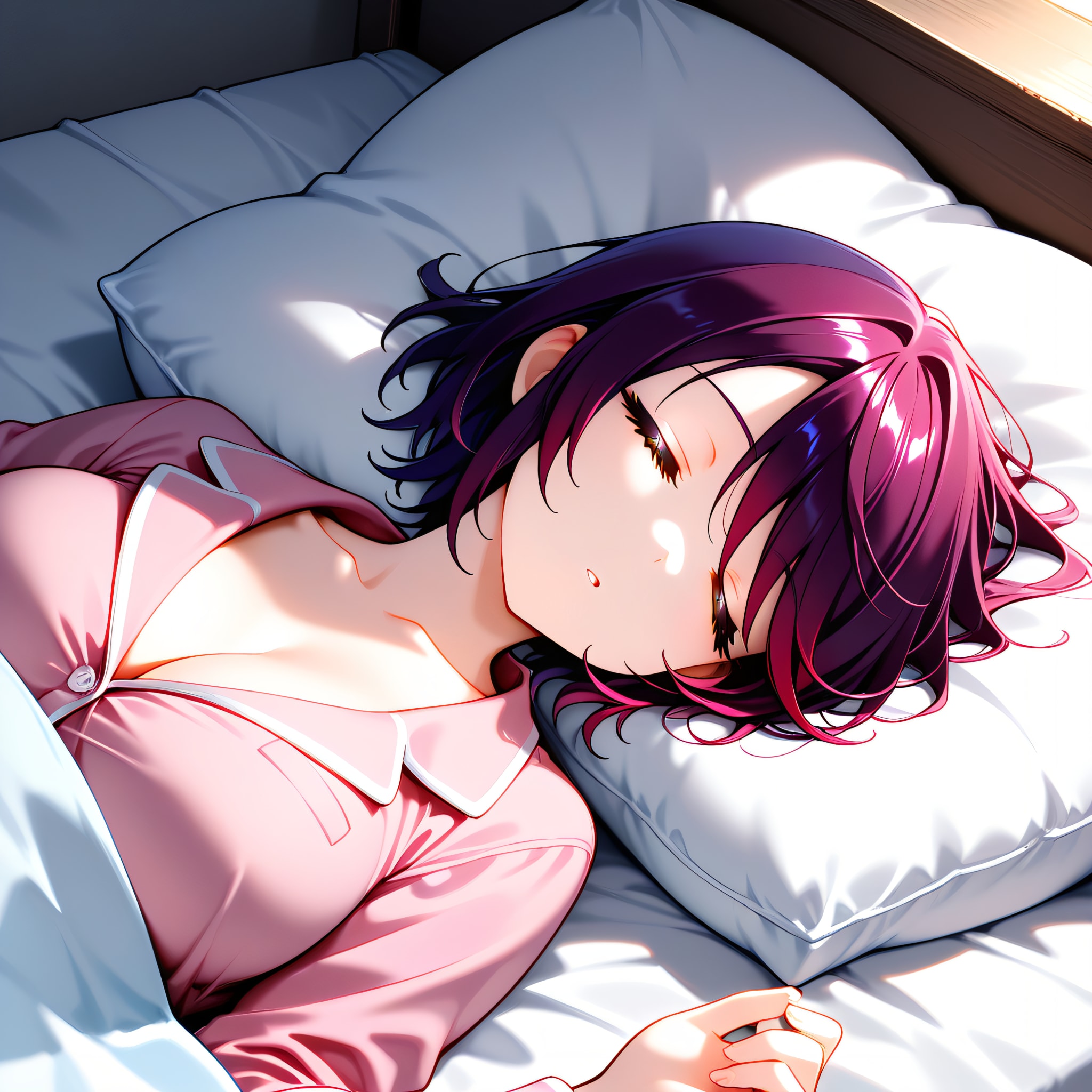 おやすみなさい（挨拶メイドの芽衣ちゃん） | の人気AIイラスト・グラビア