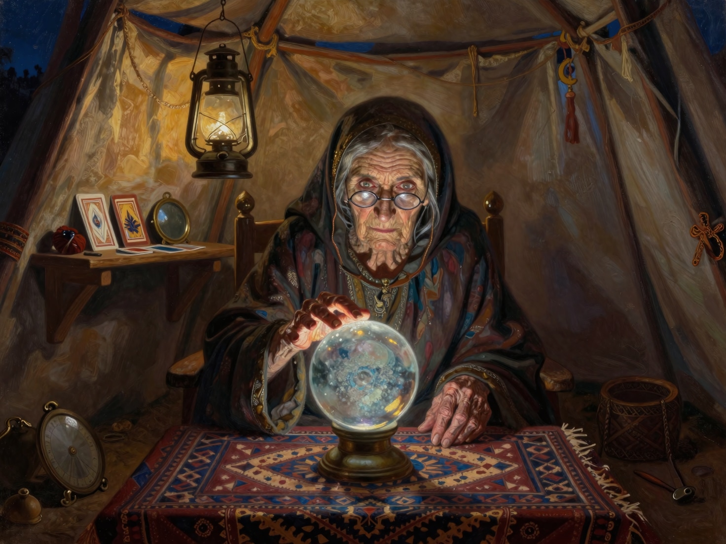水晶占いの老婆 | の人気AIイラスト・グラビア