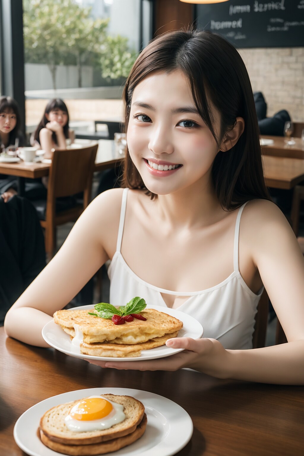朝ご飯食べて❤