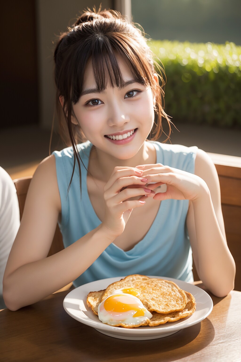 朝ご飯食べて❤