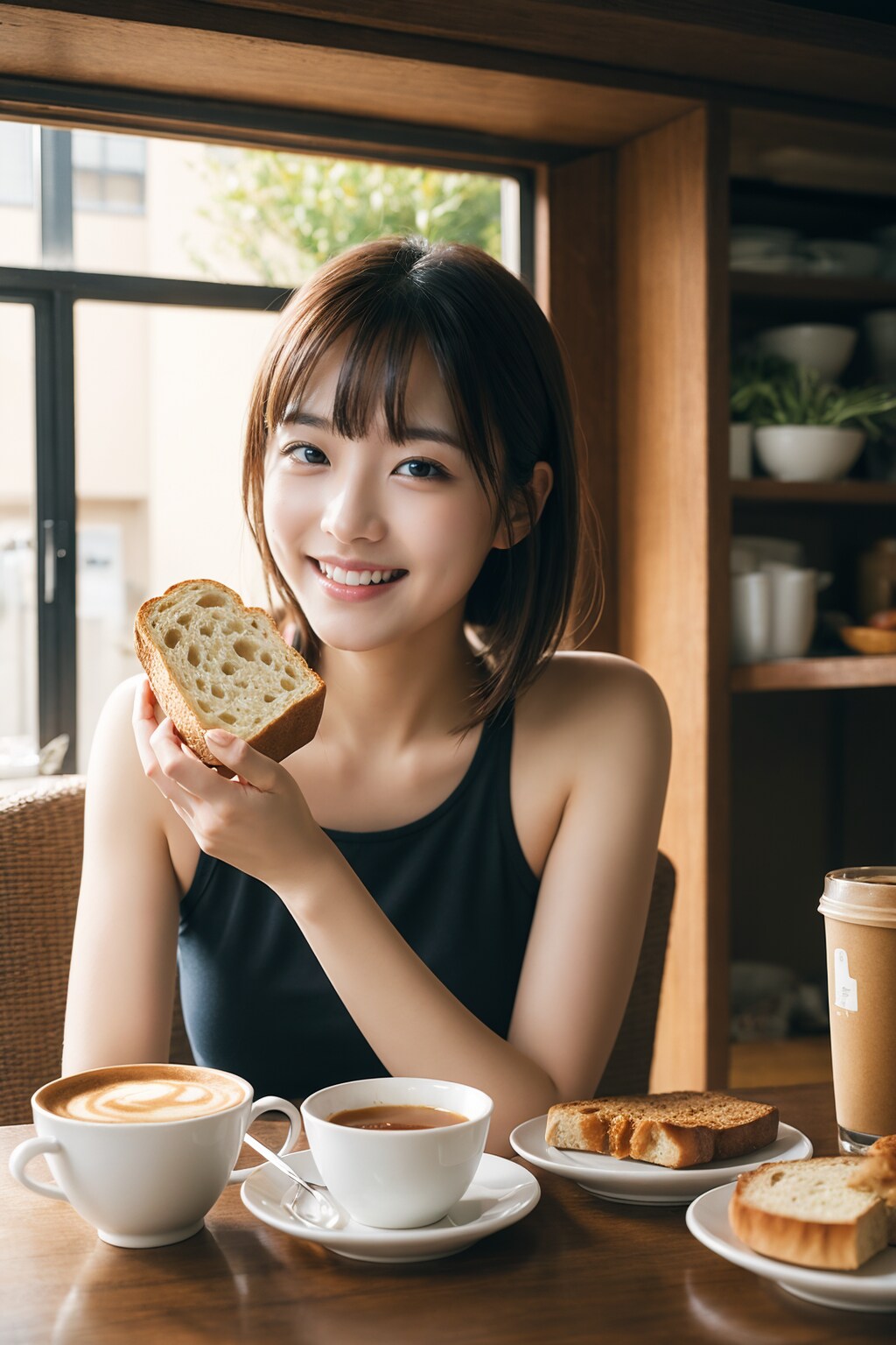 朝ご飯食べて❤