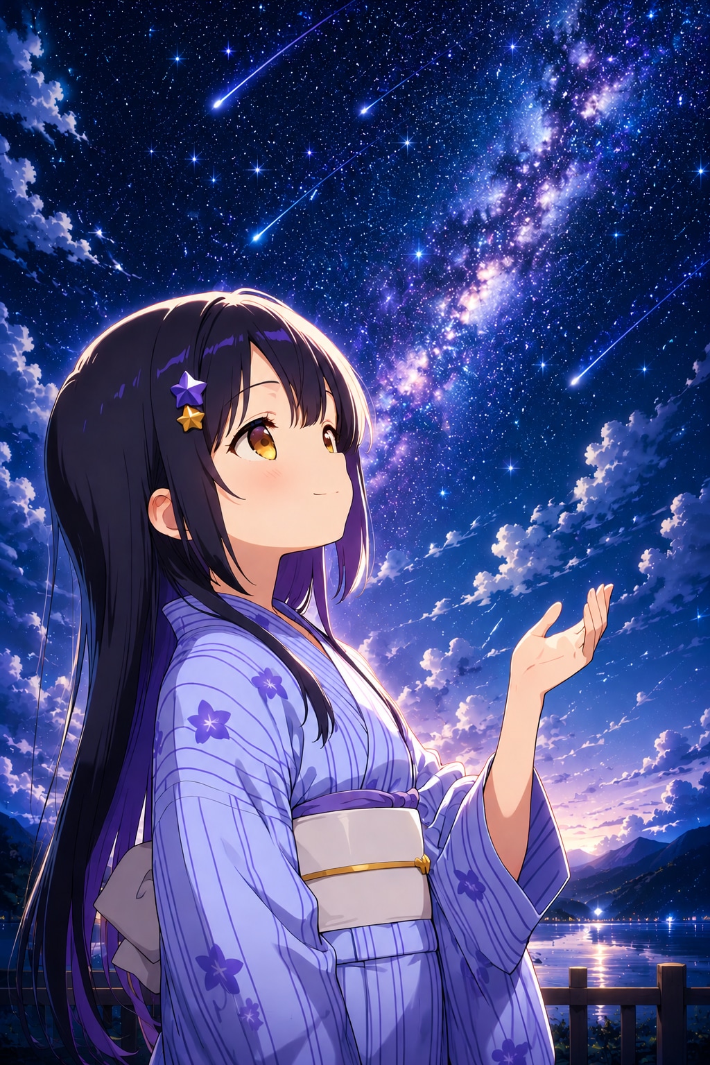 天の川に願いを。
