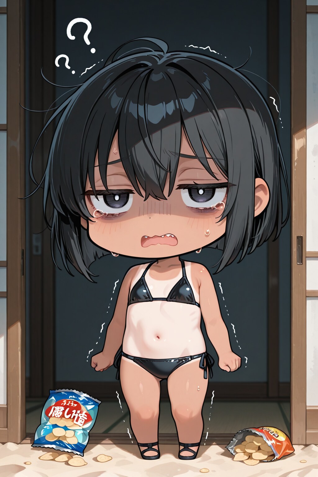 に、にいちゃん…「なふさぶそく」のポテチもらったよぅ…