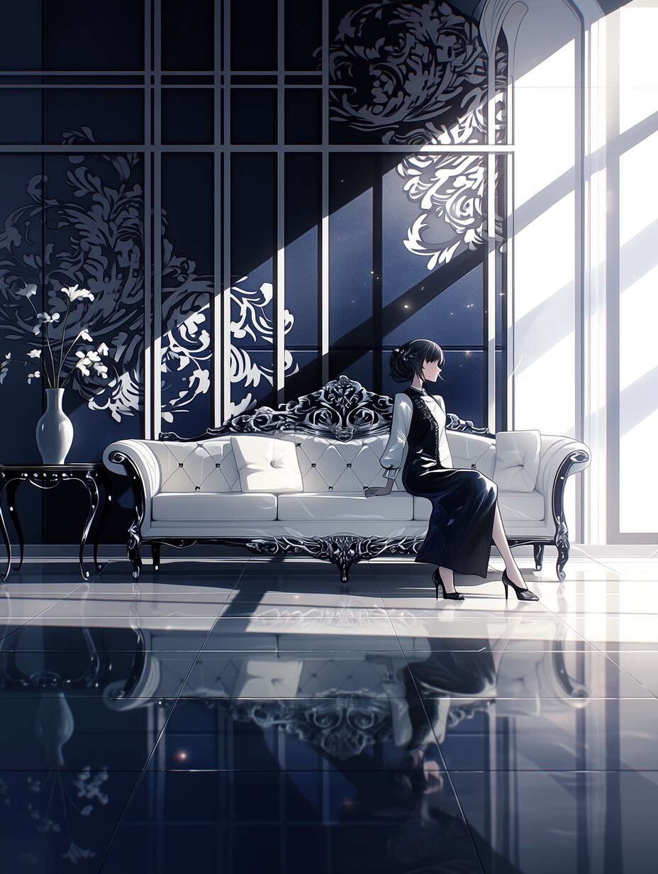 青い部屋