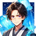 ラムネと黒髪短髪男性★(3枚) 2枚目