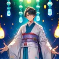ラムネと黒髪短髪男性★(3枚) 3枚目