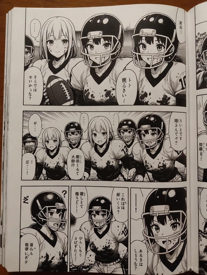 🏈(泥まみれの)女子アメフト 159 番外編 | の人気AIイラスト・グラビア