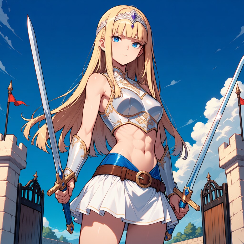蒼雷の剣姫「ステラ・リーン」(アーマードレス夏バージョン)
