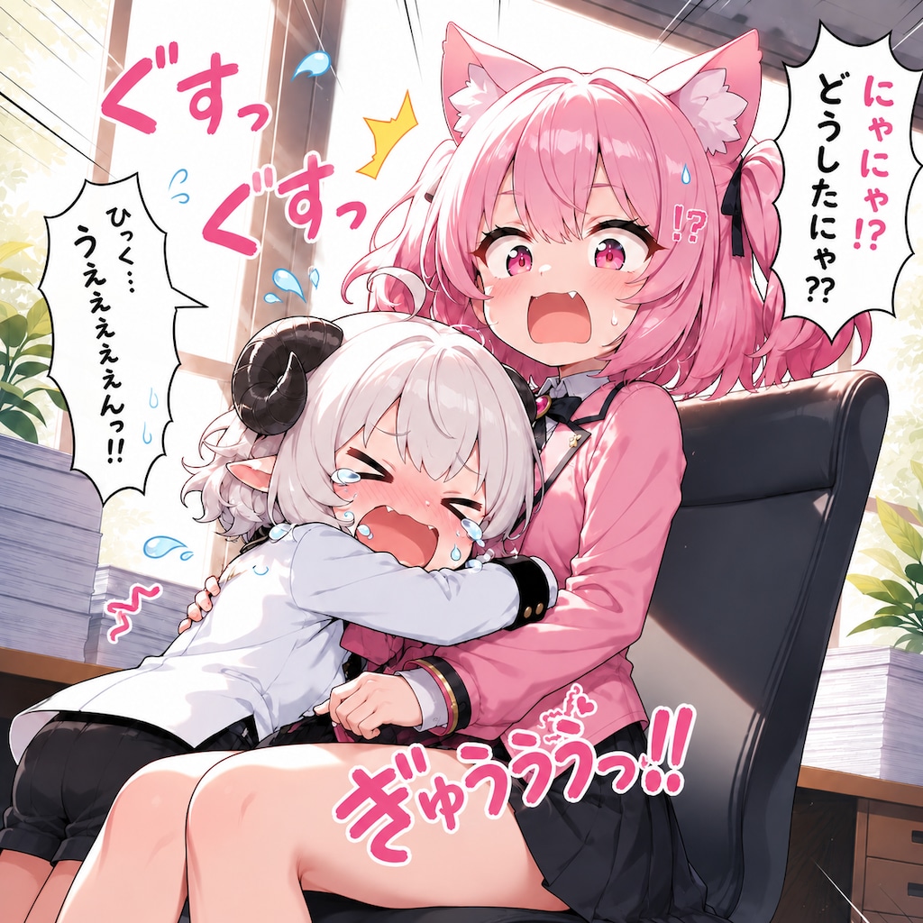 うわーん💦ねこさーん！！おかえりなさーい！！