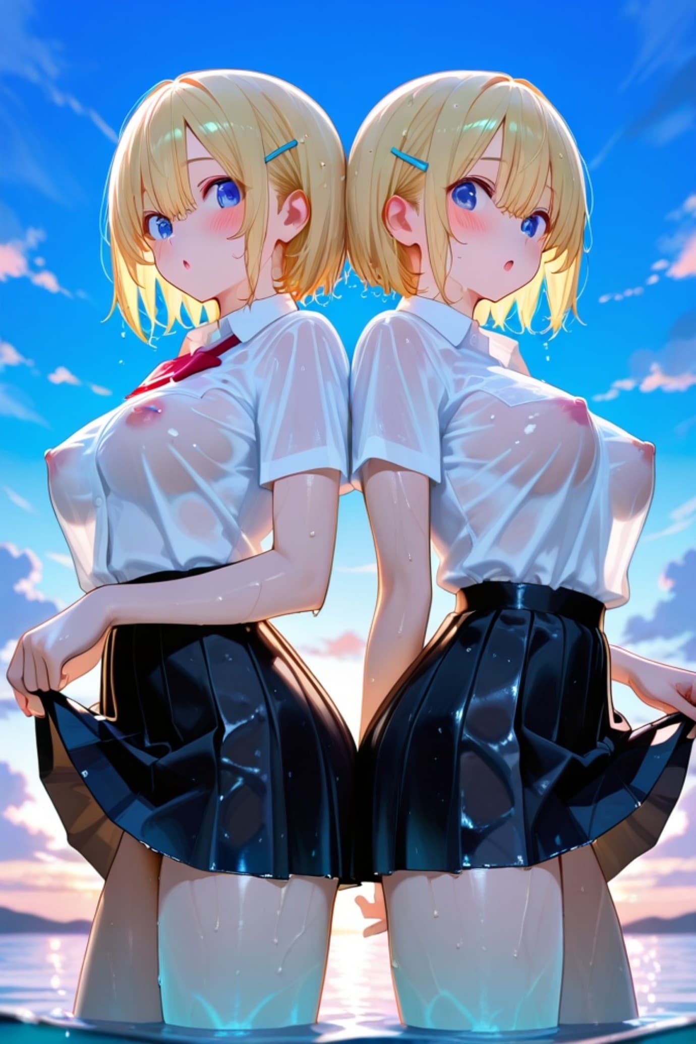 ２人の金髪ちゃん