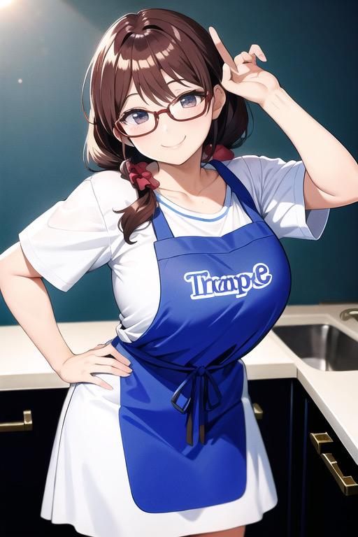 清楚なエプロンさん