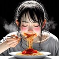 （注）ただスパゲッティを食べているイラストなのですが、少々下品なので、あまりオススメしません。 6枚目