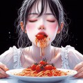 （注）ただスパゲッティを食べているイラストなのですが、少々下品なので、あまりオススメしません。 10枚目