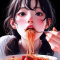 （注）ただスパゲッティを食べているイラストなのですが、少々下品なので、あまりオススメしません。 2枚目