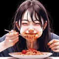 （注）ただスパゲッティを食べているイラストなのですが、少々下品なので、あまりオススメしません。 7枚目