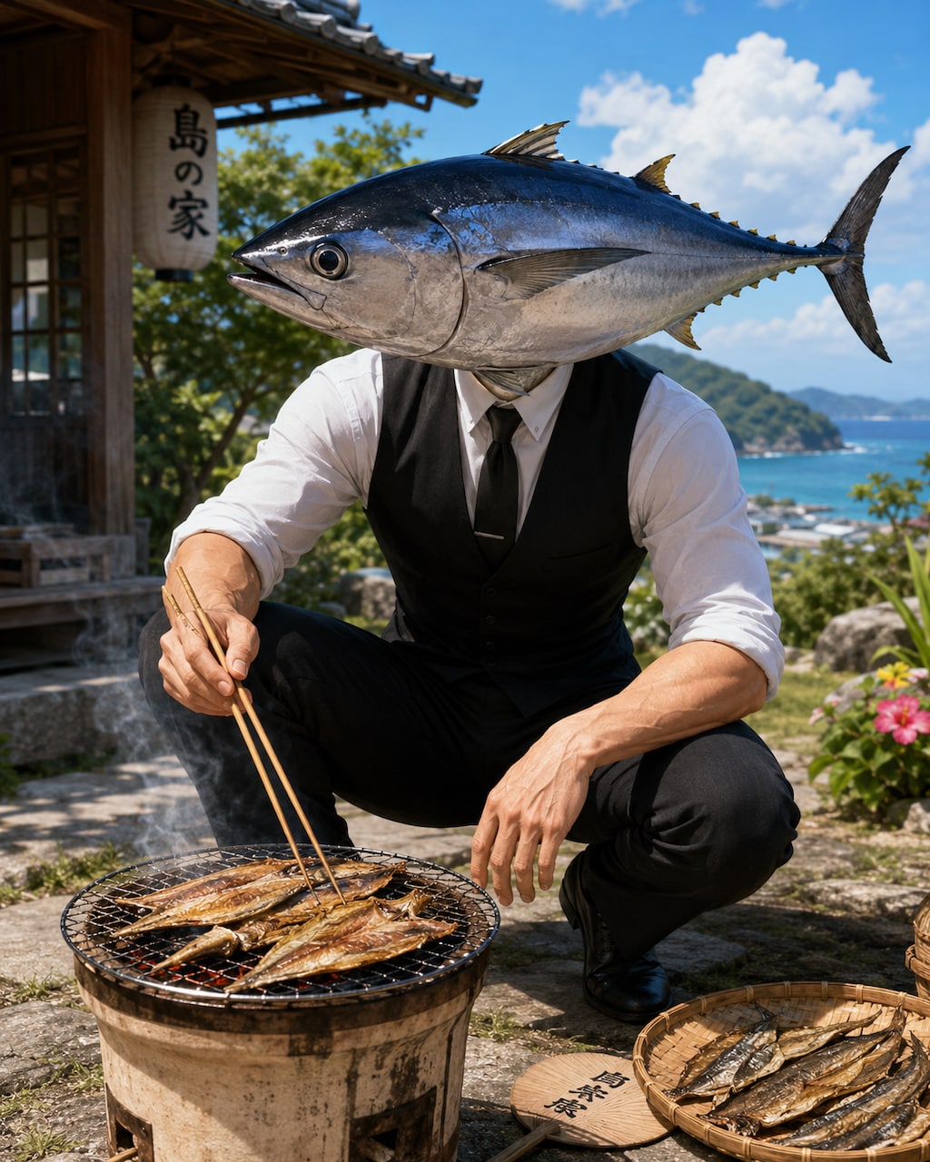夏希さんと干物パーリー🐟✨