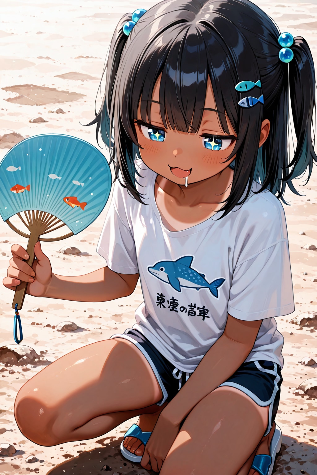 夏希さんと干物パーリー🐟✨