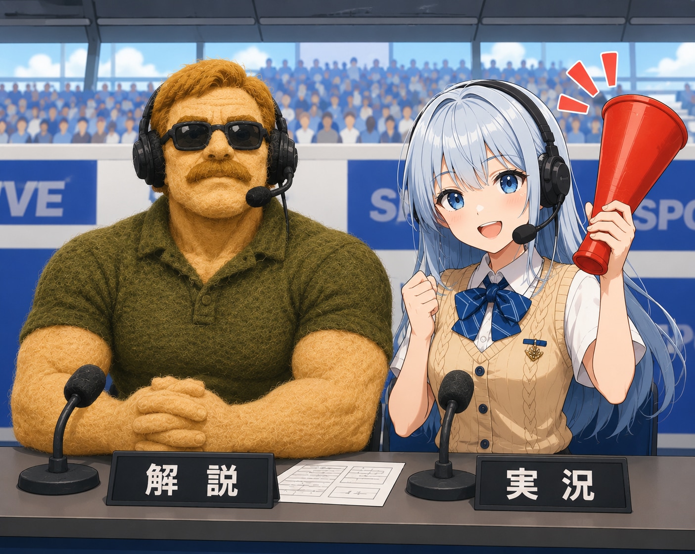 とある企画の実況解説席