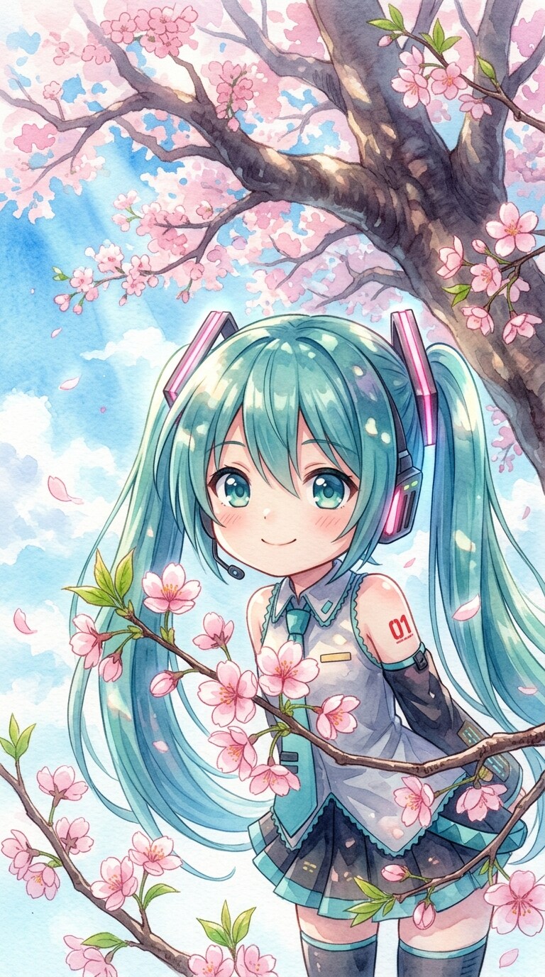 みどツイさん。桜 | の人気AIイラスト・グラビア