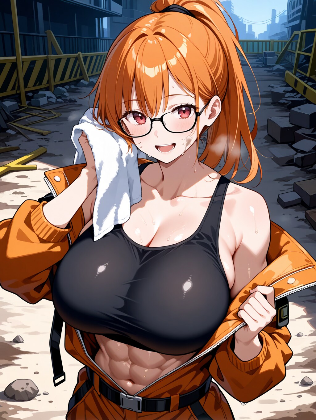 【今日の腹筋】ふぅーっ、今日も疲れたぁ……。