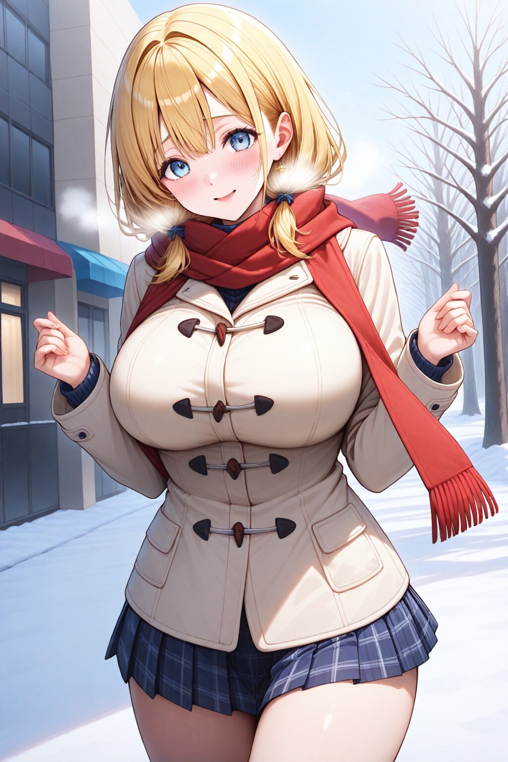 寒くてもミニスカート！