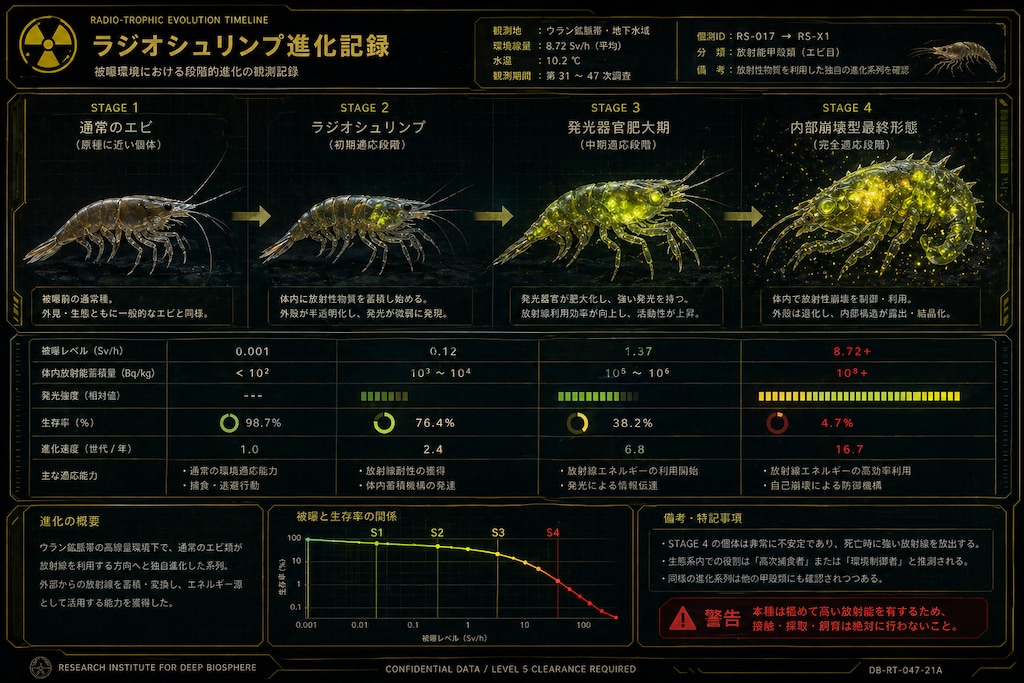 極秘調査報告書：ラジオトロフ生態系の発見について