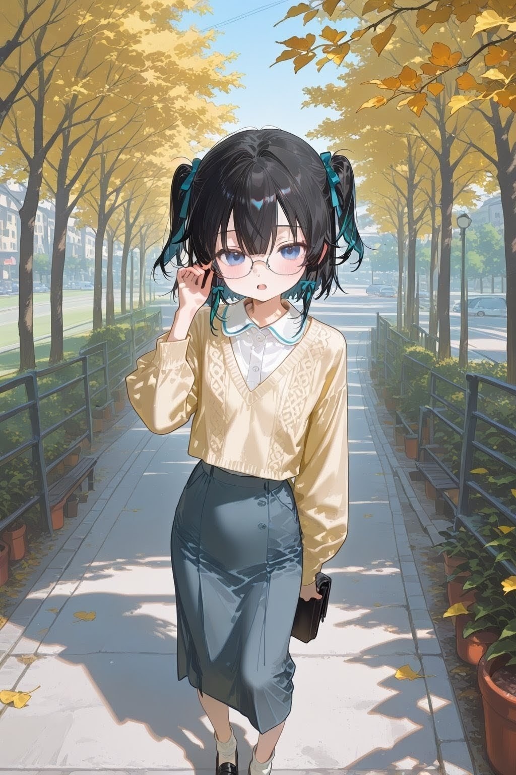 道でばったり同級生に出会う霜月あこ