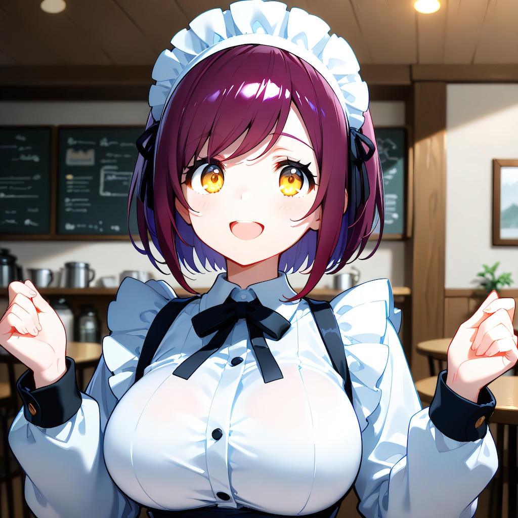 おはようございます（挨拶メイドの芽衣ちゃん）