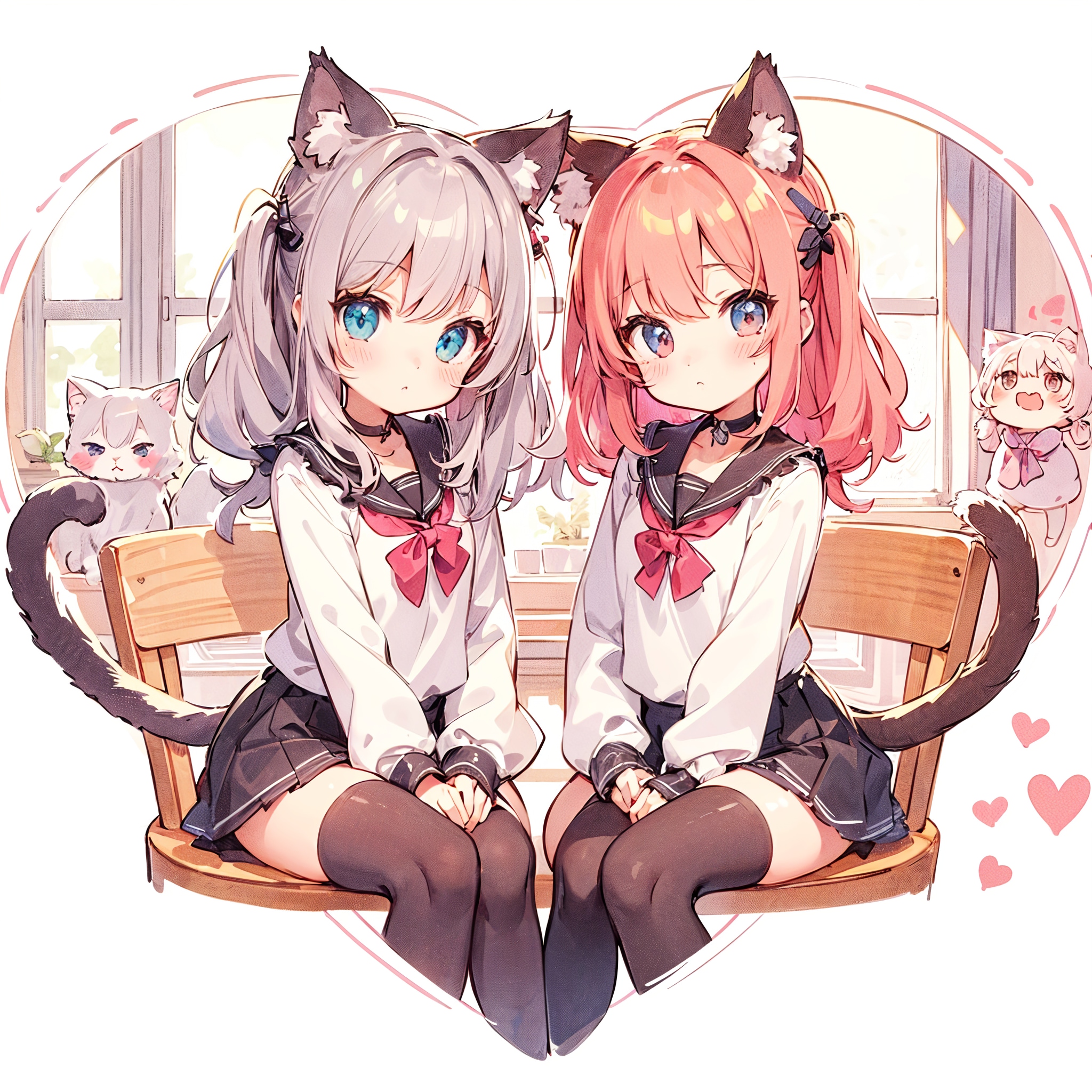 双子の子猫ちゃん