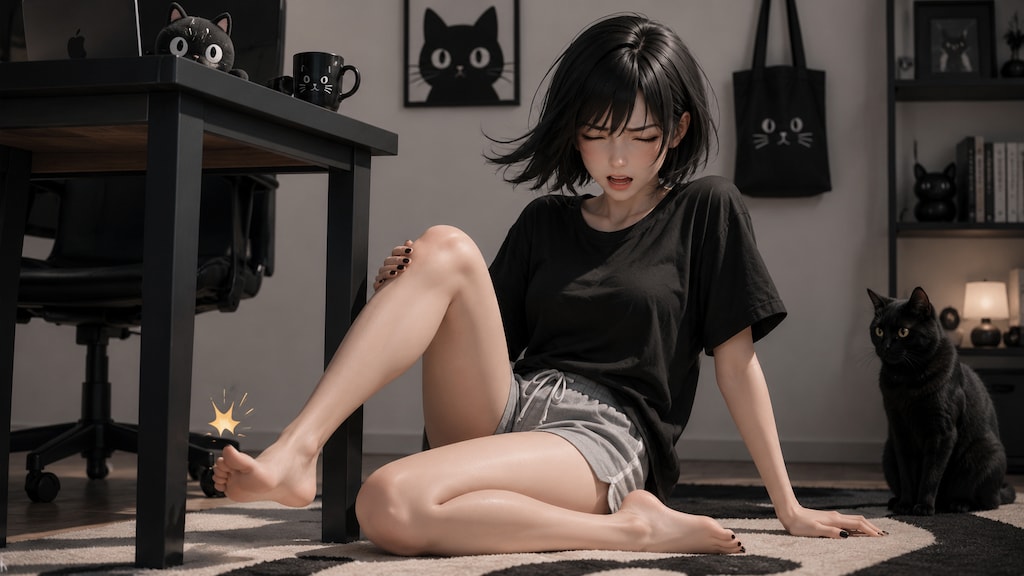足の小指ぶつけた・・・