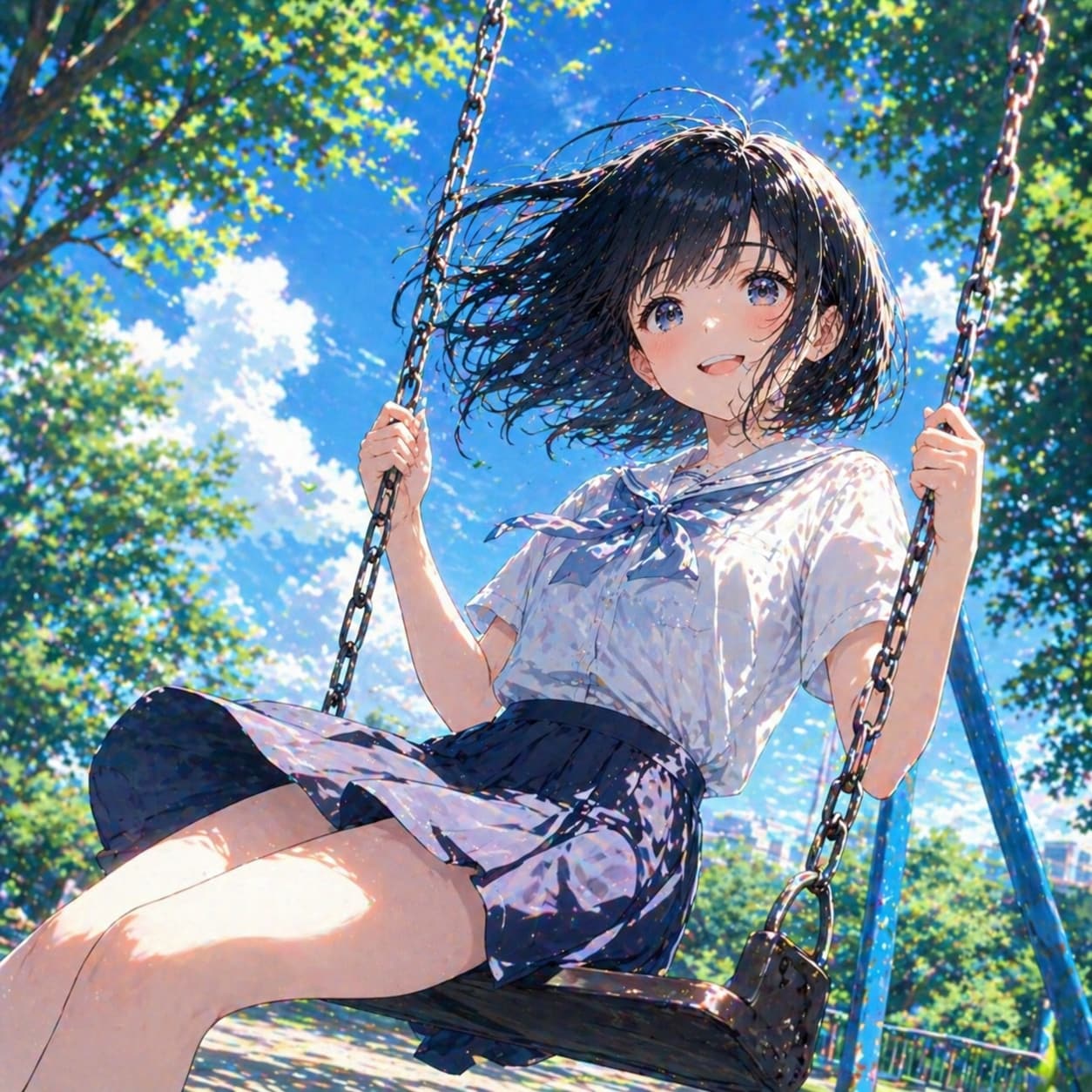 ブランコ | の人気AIイラスト・グラビア