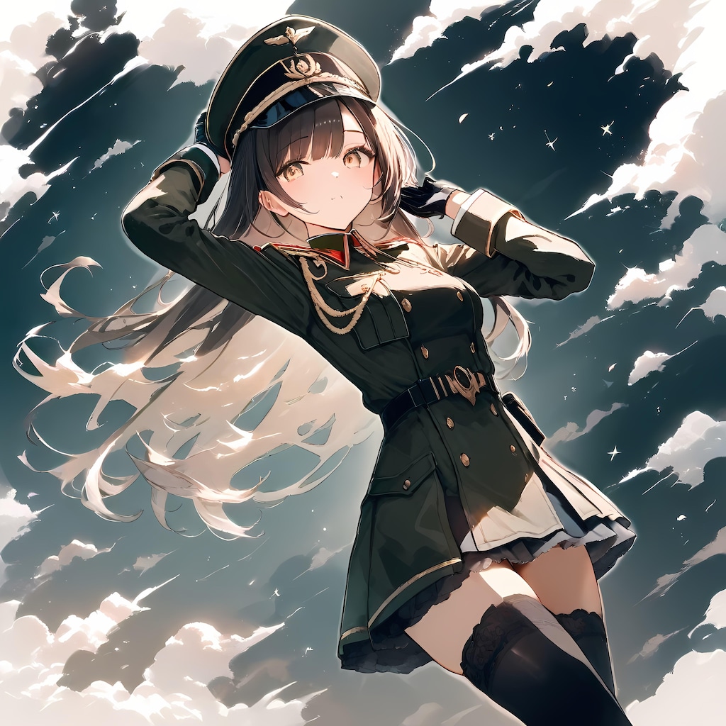 軍服ガール。