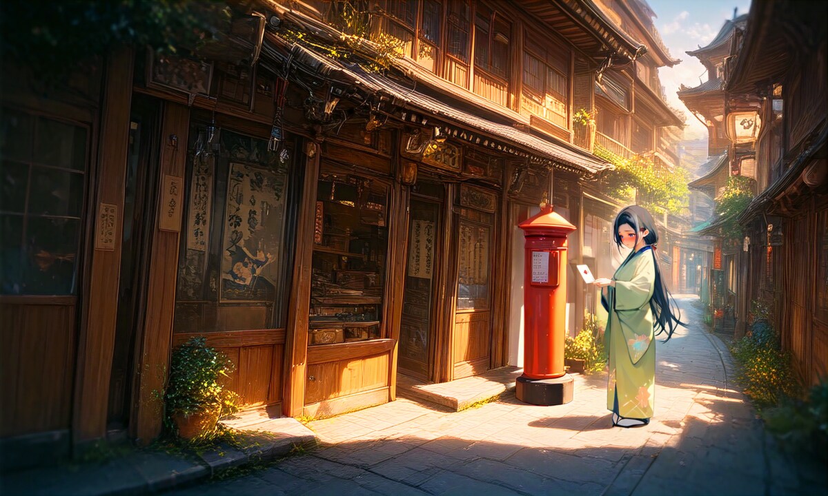 文を持つ娘