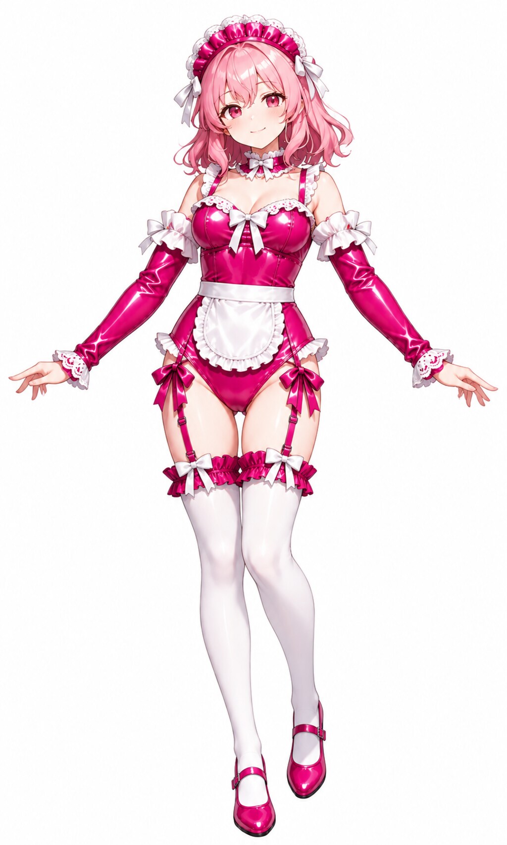 東方キャラのメイドレオタードコス2