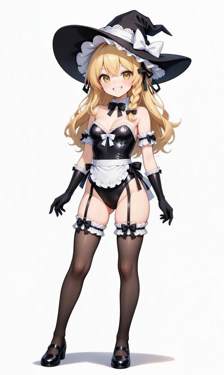 東方キャラのメイドレオタードコス2