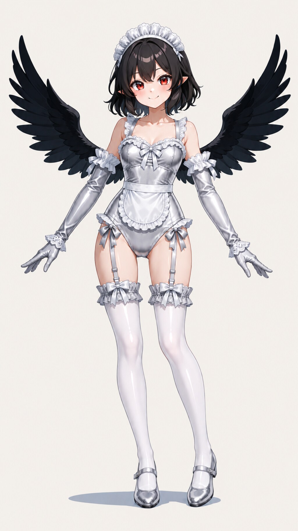 東方キャラのメイドレオタードコス2