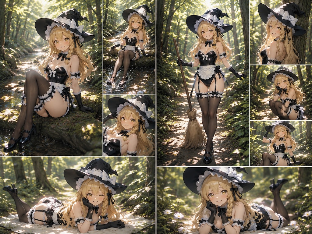 東方キャラのメイドレオタードコス2