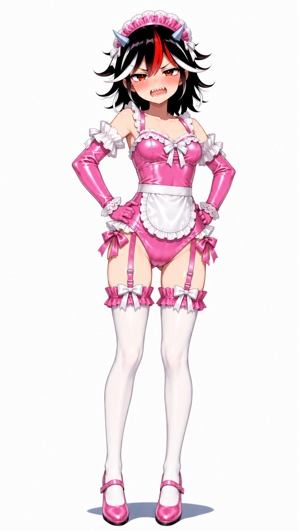 東方キャラのメイドレオタードコス2