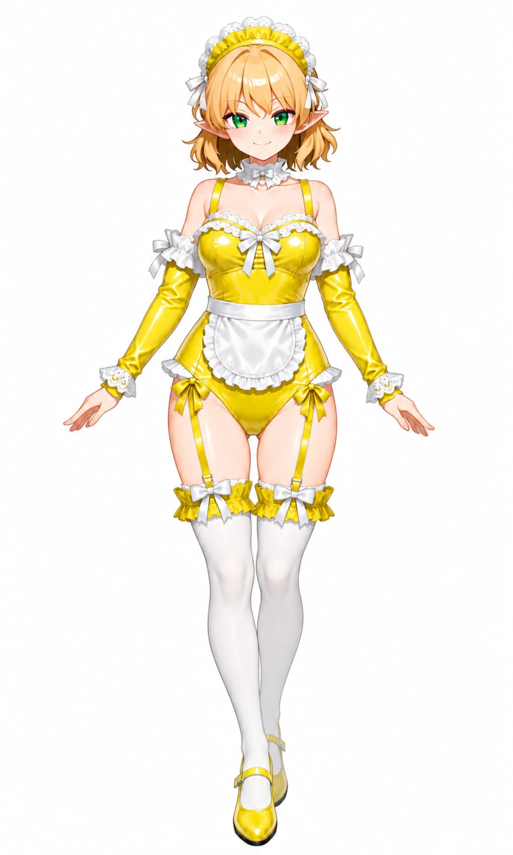 東方キャラのメイドレオタードコス2