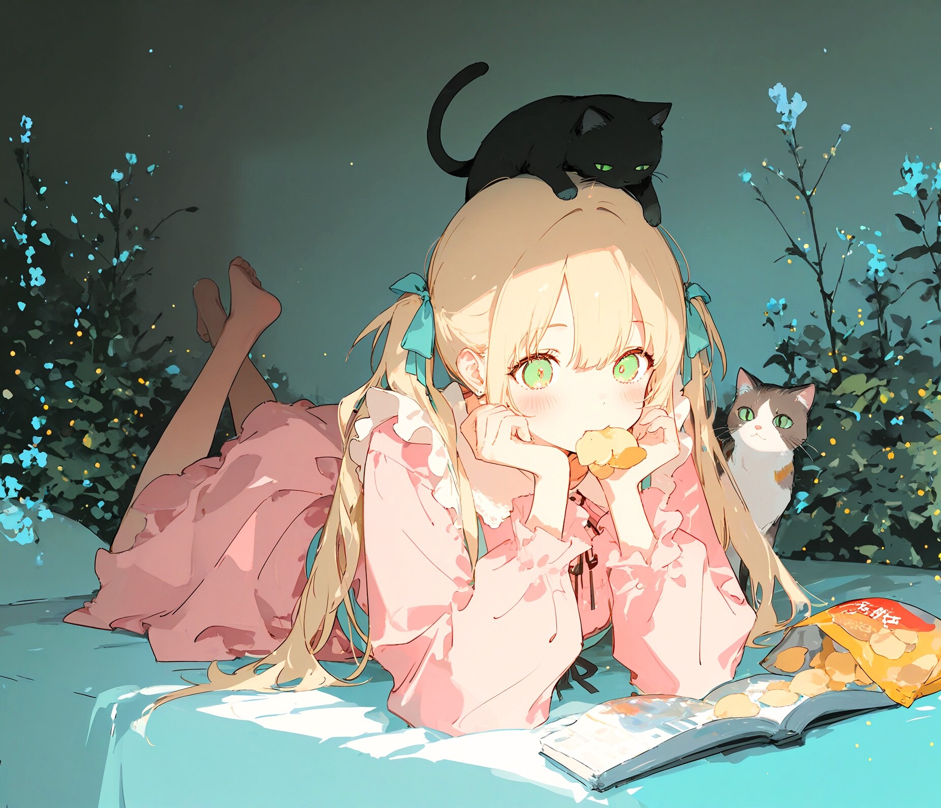 ピンクドレスの少女