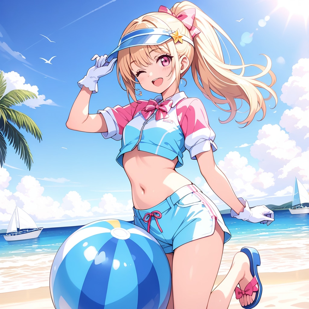 真夏のビーチ盛り上げ隊長