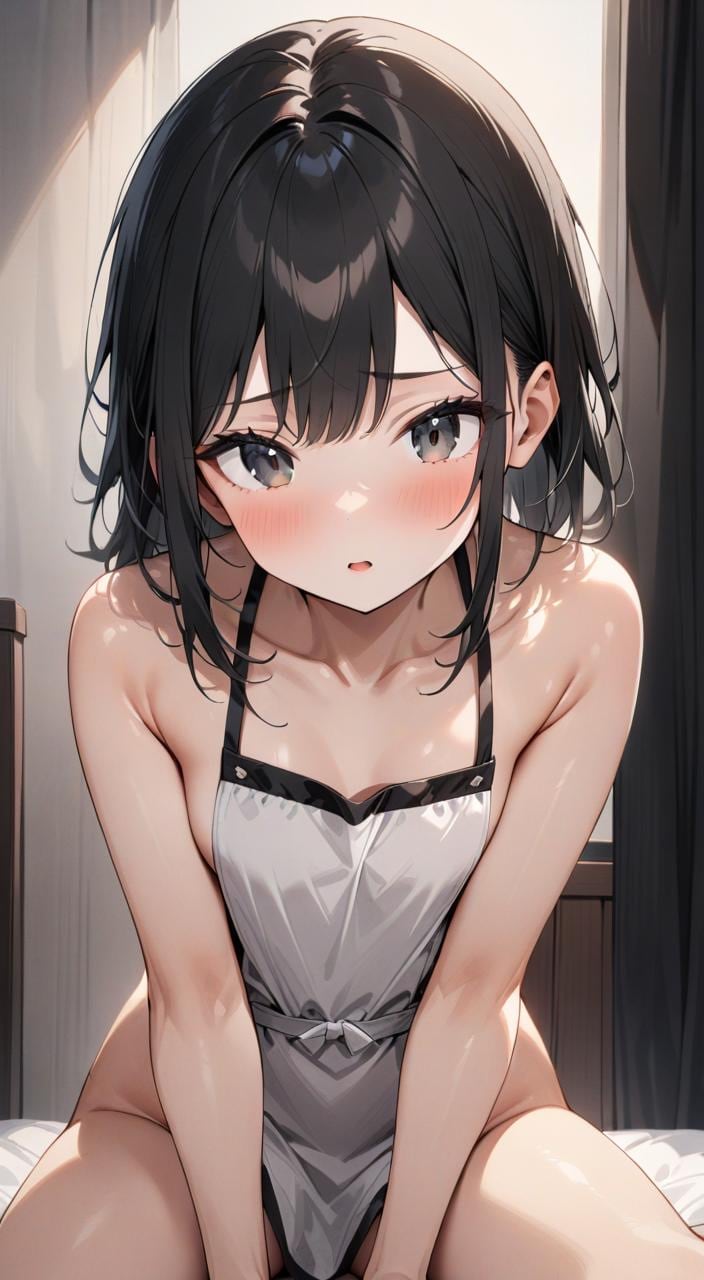 裸エプロン騎乗位（1）（R-15）