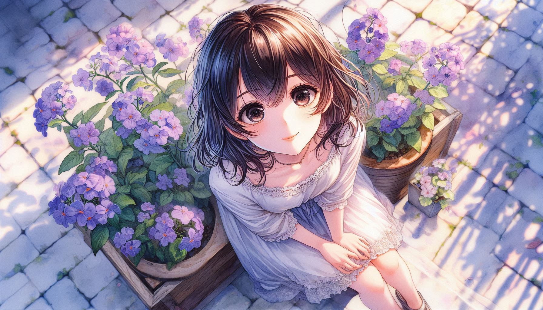 誕生花　0524 ヘリオトロープ | の人気AIイラスト・グラビア