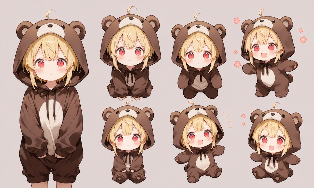 かわいいクマさんができました