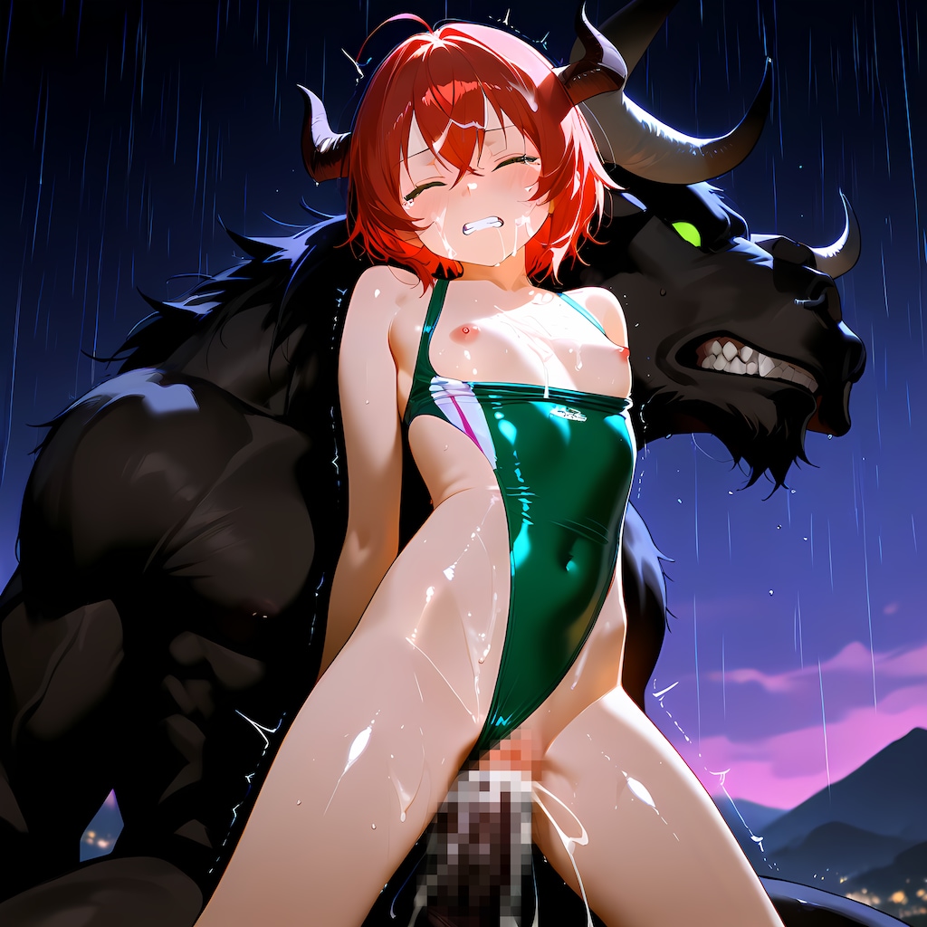 角の生えた女の子達がミノタウロスに・・・